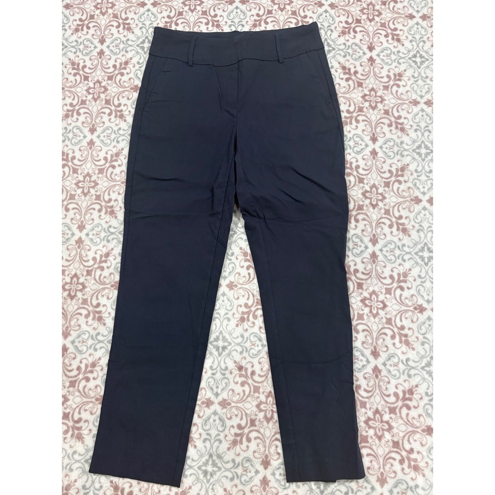 Jules & Leopold Navy Blue Slim Leg Dress Pants Womens Size Small Stretch Trouser